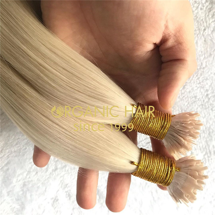 Colored discount pre-bonded hair extensions with best quality A212